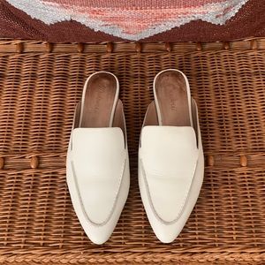 Madewell White Mules